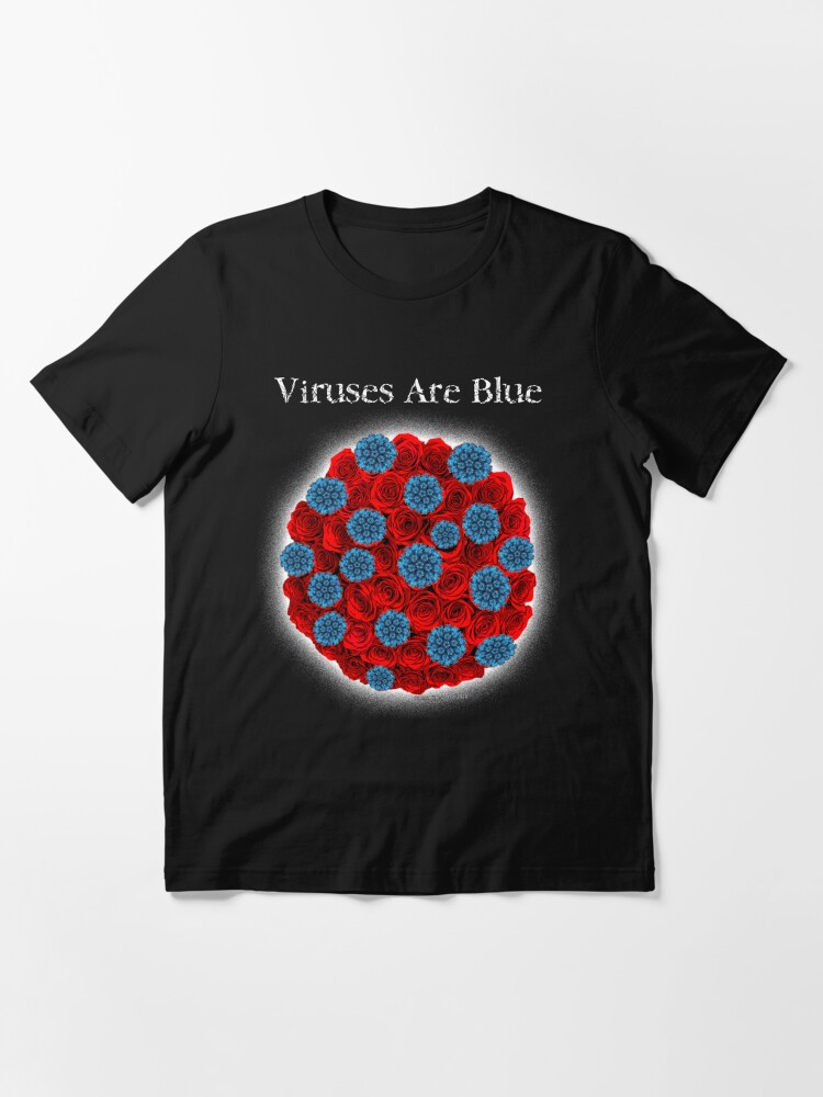 Thumbnail 2 of 7, Essential T-Shirt, Viruses Are Blue designed and sold by ayemagine.
