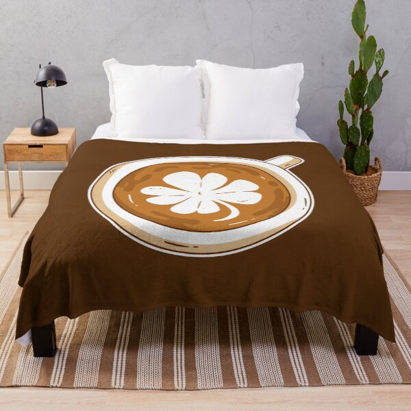 Item preview, Cappuccino, coffee latte, four-leaf clover designed and sold by DerSenat.