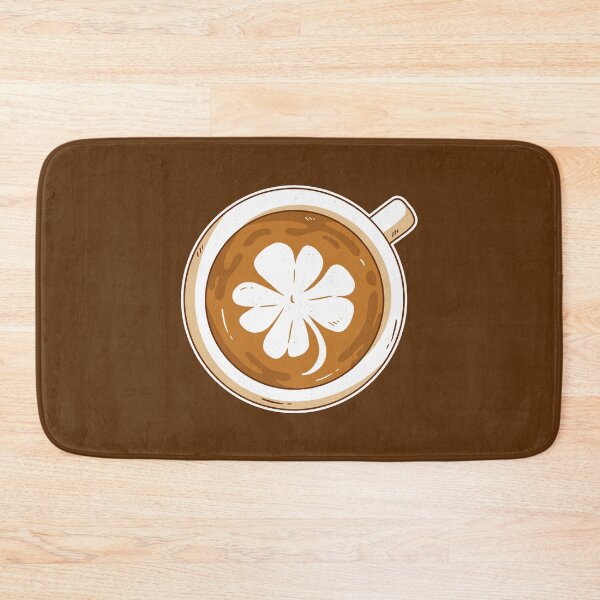 Item preview, Cappuccino, coffee latte, four-leaf clover designed and sold by DerSenat.