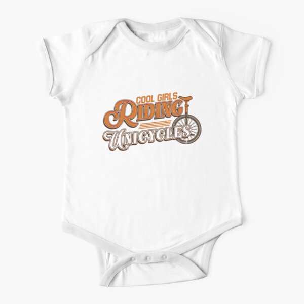 Unicycle, unicycling Short Sleeve Baby One-Piece