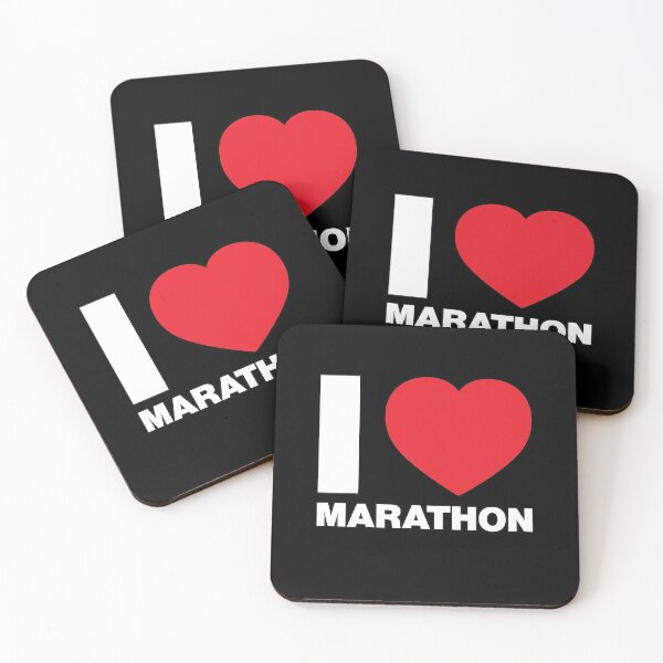 Item preview, I Love Marathon Red Heart designed and sold by Thestarrysky.