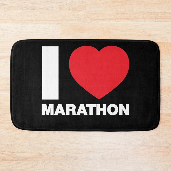 Item preview, I Love Marathon Red Heart designed and sold by Thestarrysky.