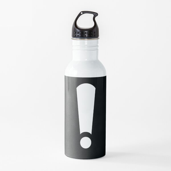Exclamación Botella de agua
