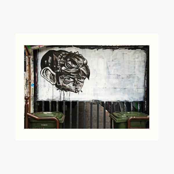 Alleyway Guard Art Print