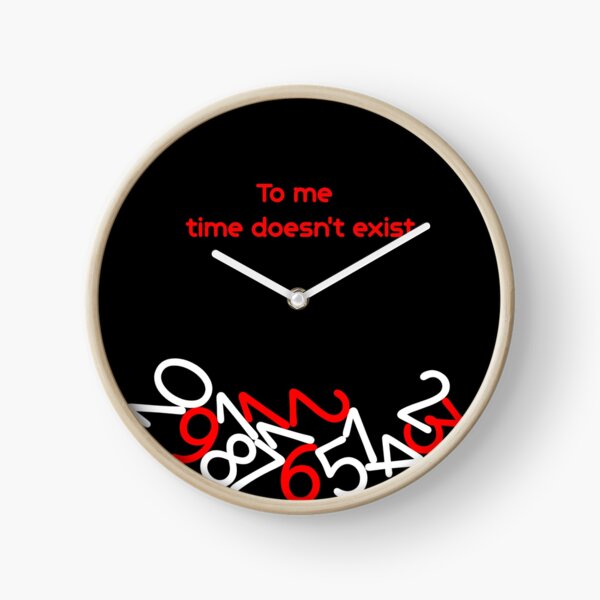 Numbers of the clock falling down Clock