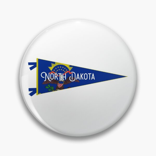 Item preview, North Dakota Flag Pennant designed and sold by Decal Mania.