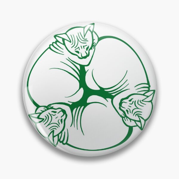 Item preview, Triskele of Sphynxes in Green designed and sold by RJKpoyp.