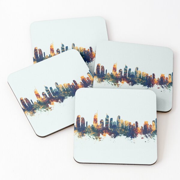 Item preview, Gold Coast Australia Skyline designed and sold by ArtPrints.