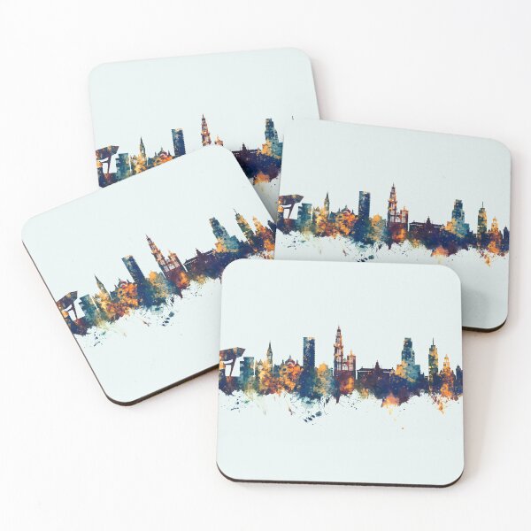 Item preview, Antwerp Belgium Skyline designed and sold by ArtPrints.
