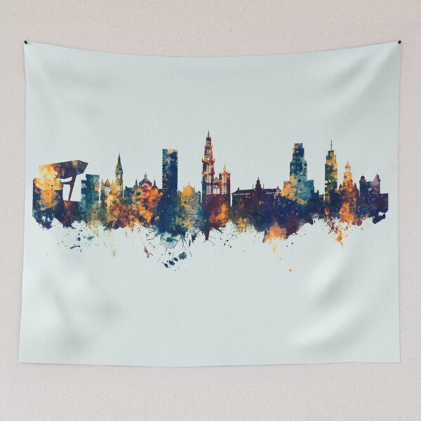 Item preview, Antwerp Belgium Skyline designed and sold by ArtPrints.