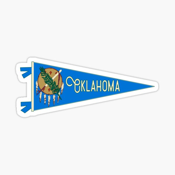 Item preview, Oklahoma Flag Pennant designed and sold by zsonn.