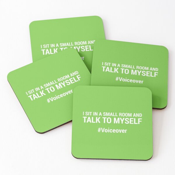 Item preview, I sit in a small room and talk to myself #voiceover - NEON GREEN designed and sold by mrshelenbee.