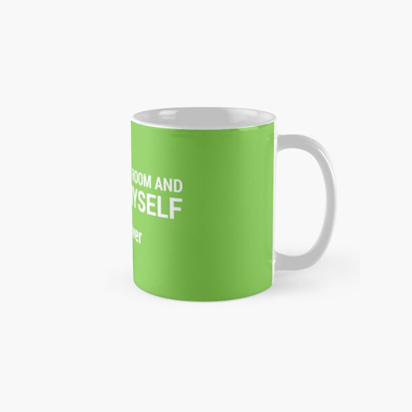 I sit in a small room and talk to myself #voiceover - NEON GREEN Classic Mug