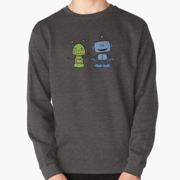 robot friends Pullover Sweatshirt