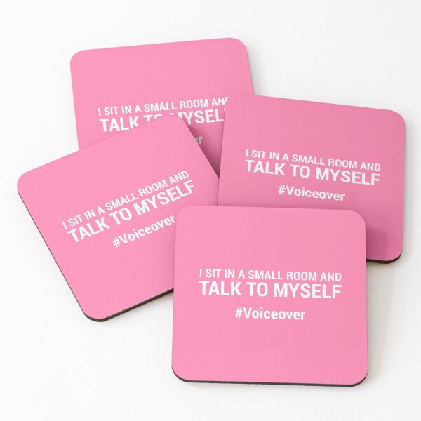Item preview, I sit in a small room and talk to myself #voiceover - PINK designed and sold by mrshelenbee.