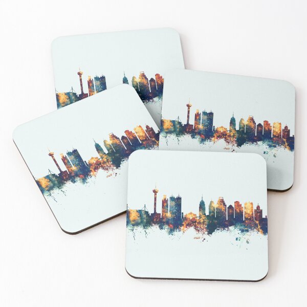 Artikelvorschau, Skyline von San Antonio, Texas entworfen und verkauft von ArtPrints.