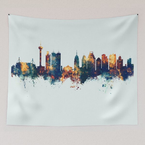 Artikelvorschau, Skyline von San Antonio, Texas entworfen und verkauft von ArtPrints.