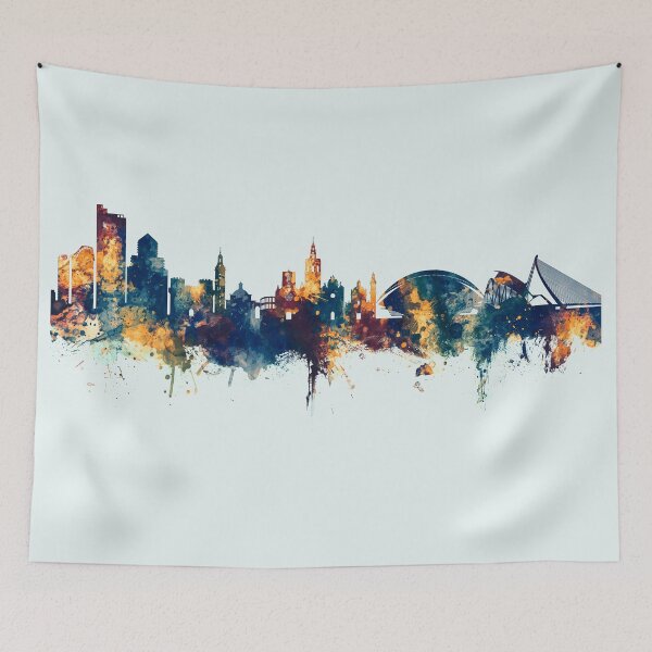 Item preview, Valencia Spain Skyline designed and sold by ArtPrints.