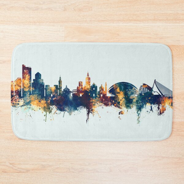 Item preview, Valencia Spain Skyline designed and sold by ArtPrints.