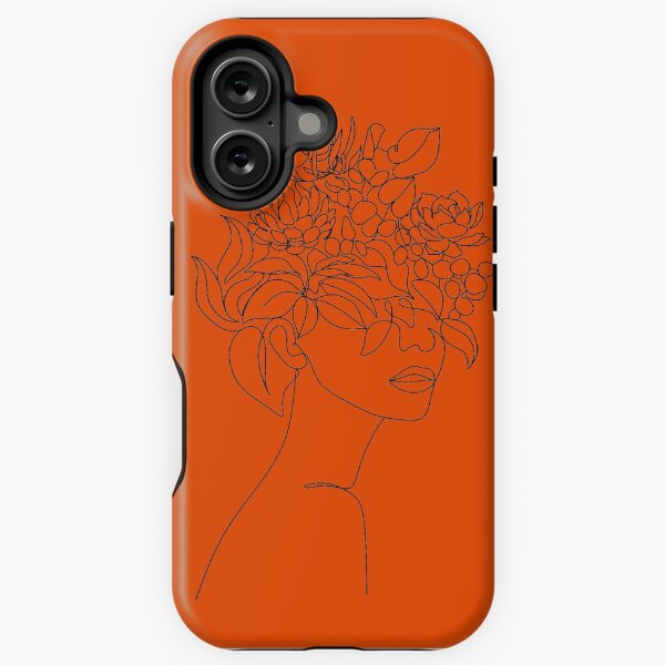 Aperçu de l'œuvre Impression d'art de femme avec tête de plante | Affiche de femme avec des plantes sur la tête | Art mural de femme avec des fleurs | Impression de femme avec une tête de fleur | Dessin au trait de femme créée et vendue par OneLinePrint.