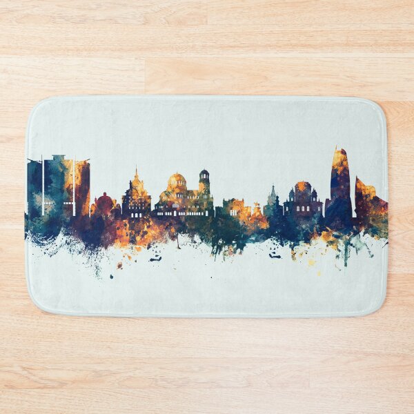 Item preview, Sofia Bulgaria Skyline designed and sold by ArtPrints.