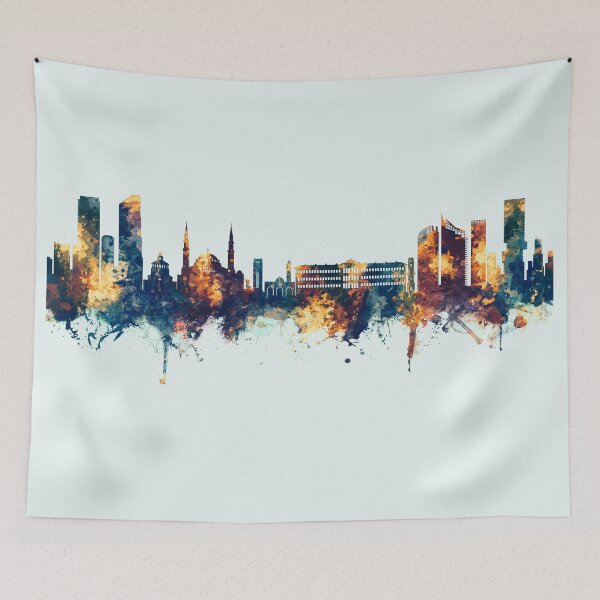Item preview, Beirut Lebanon Skyline designed and sold by ArtPrints.