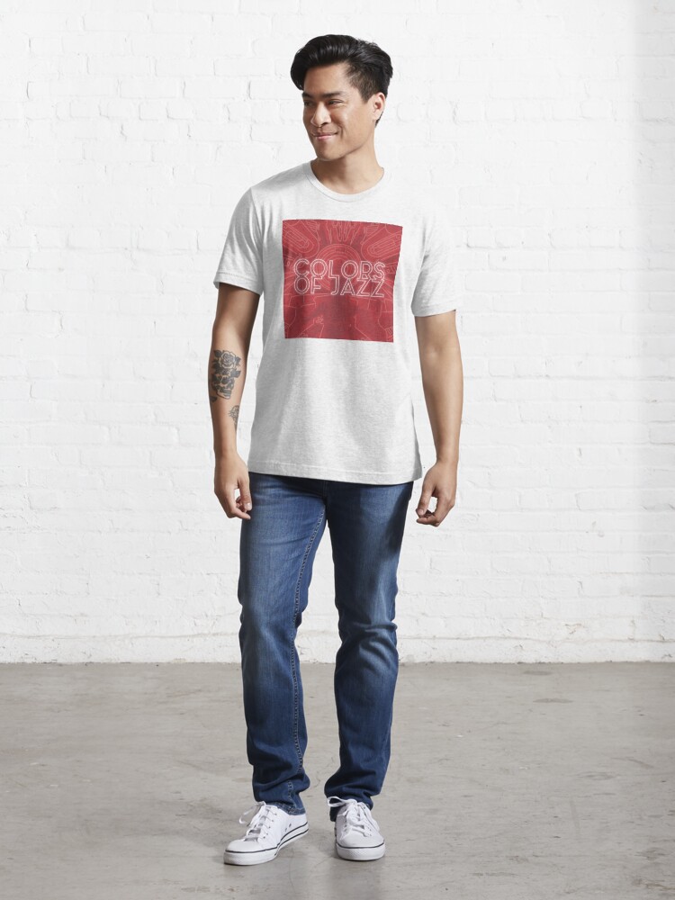 Alternate view of Colors of Jazz - Red Essential T-Shirt