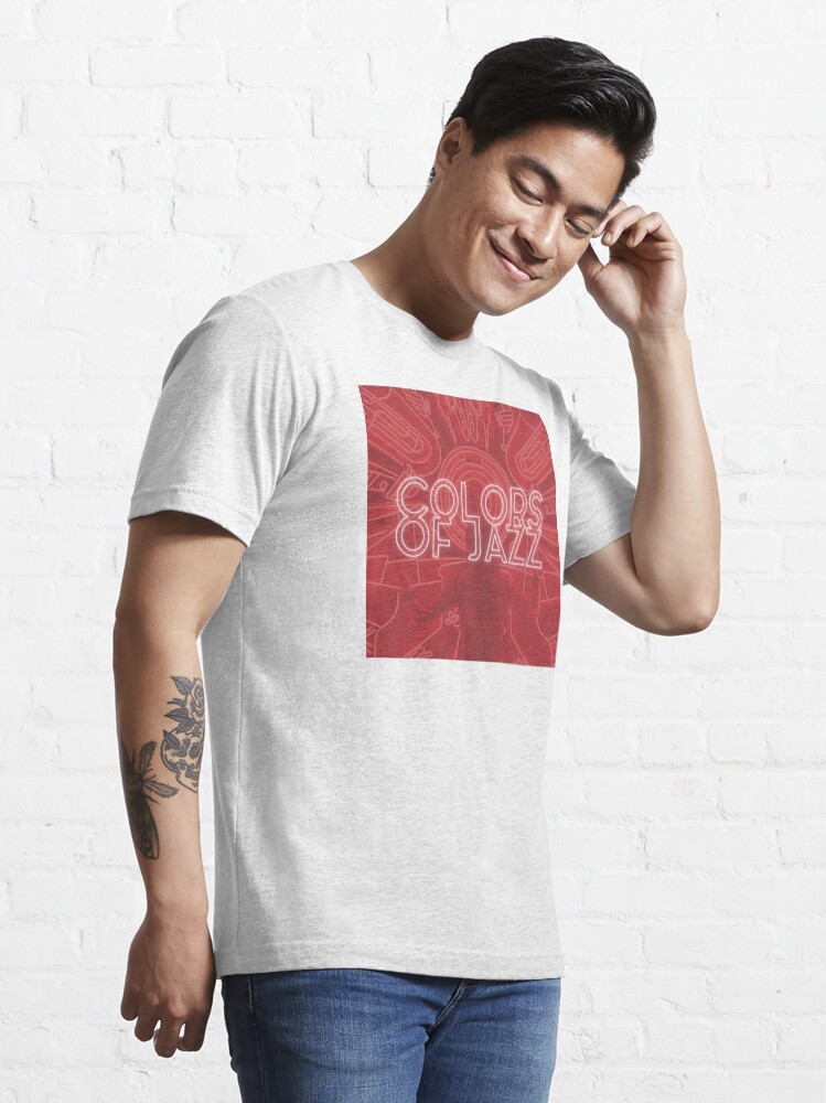 Alternate view of Colors of Jazz - Red Essential T-Shirt