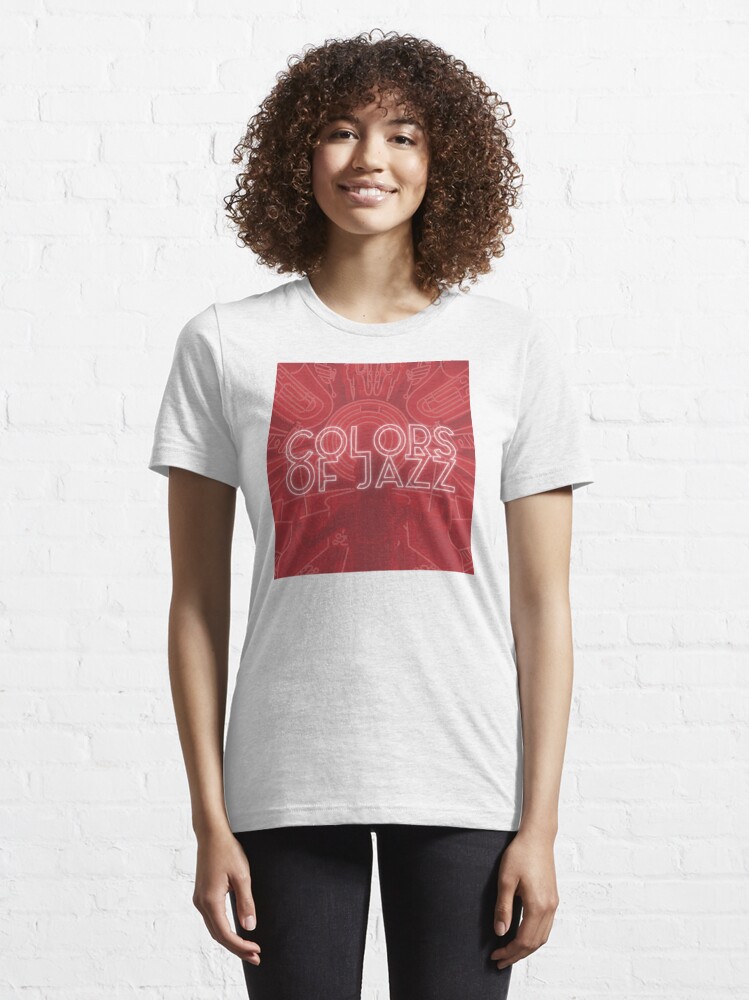 Alternate view of Colors of Jazz - Red Essential T-Shirt