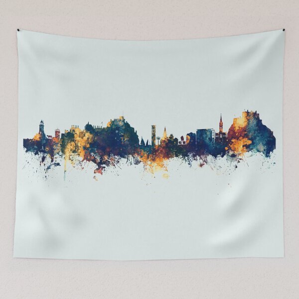 Item preview, Jersey Channel Islands Skyline designed and sold by ArtPrints.