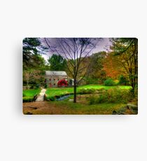 Autumn at Wayside Grist Mill Canvas Print