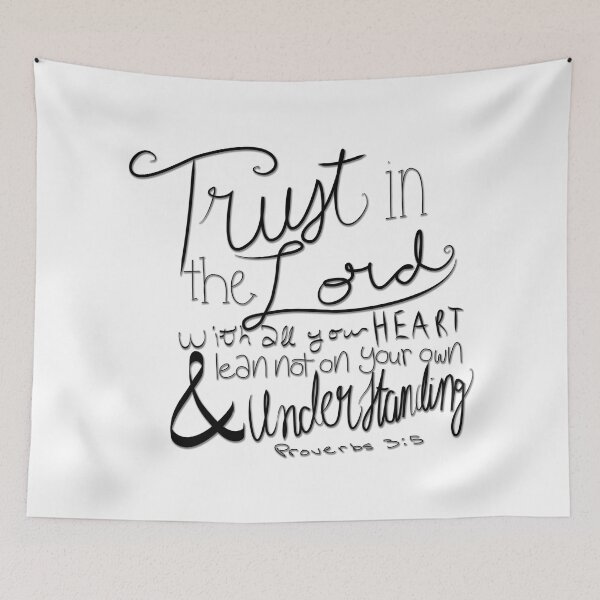 Item preview, Trust in the Lord - black & white designed and sold by ChandlerLasch.