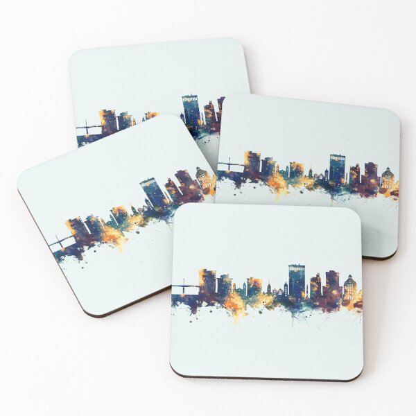 Item preview, Asheville North Carolina Skyline designed and sold by ArtPrints.