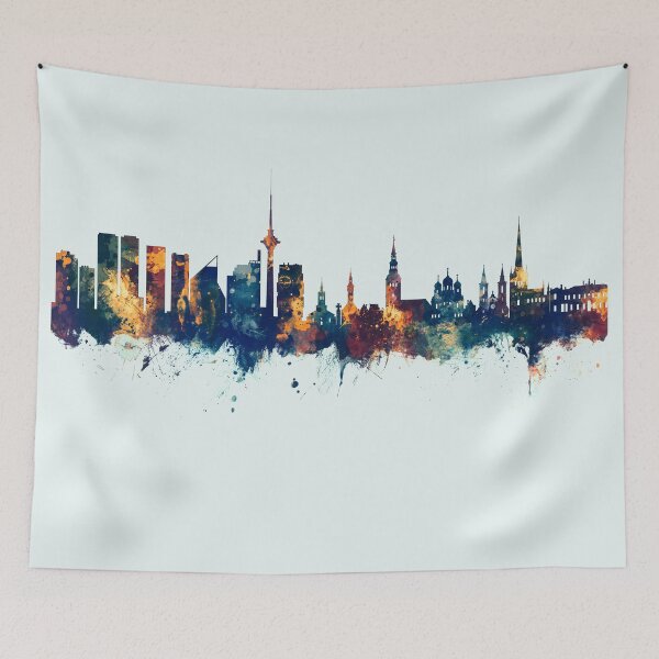 Item preview, Tallinn Estonia Skyline designed and sold by ArtPrints.
