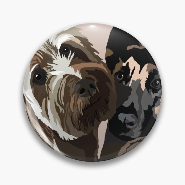 Item preview, Scribbles the Golden Doodle and Pika the German Shepherd designed and sold by Quick Brown Fox Canada.