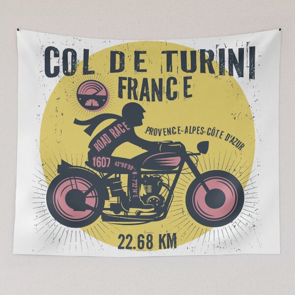 Item preview, Col de Turini, France, Biker designed and sold by studio838.