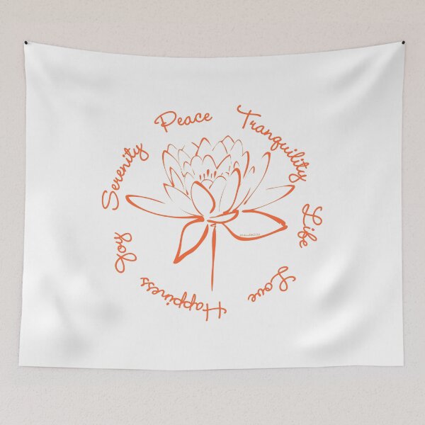 Item preview, Serenity Tranquility Lotus (Orange) designed and sold by Makanahele.