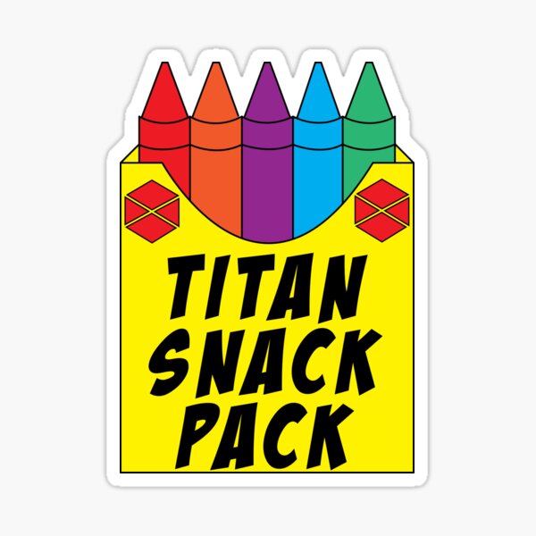 Titan Snack Pack Sticker