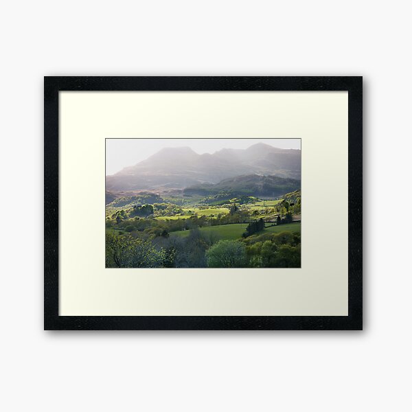 The Moelwyns in spring Framed Art Print