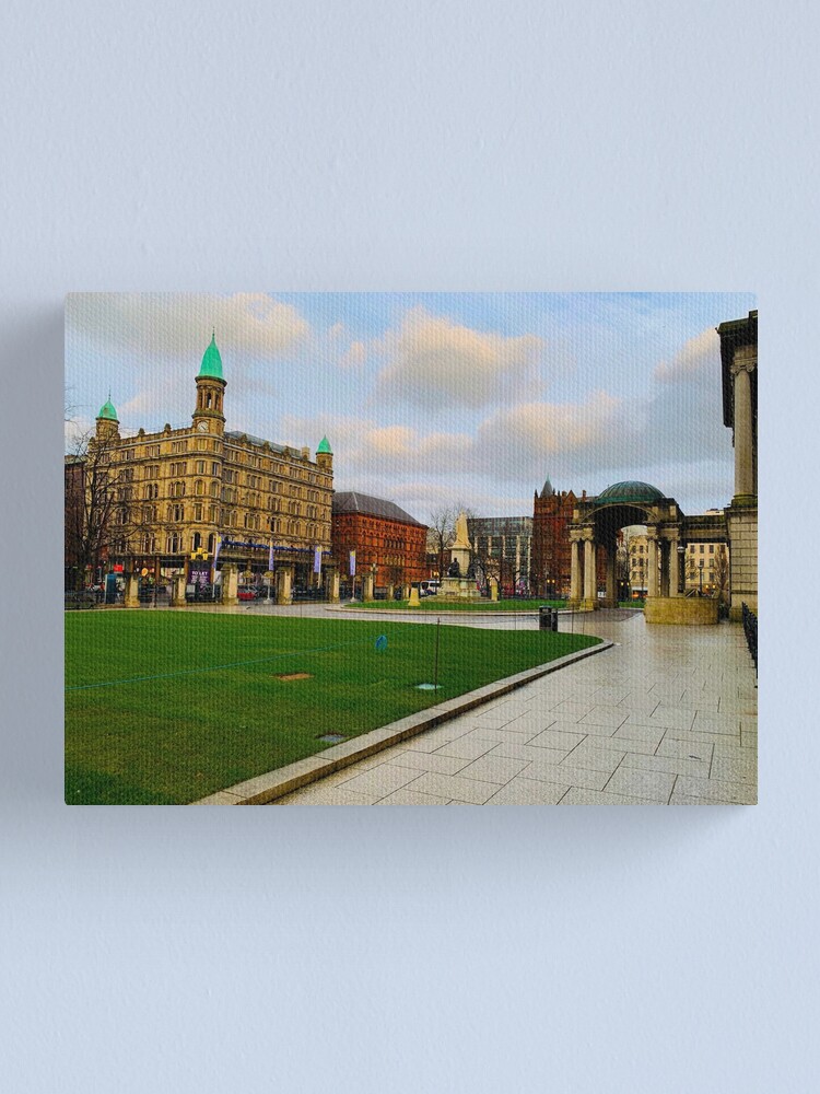 "Belfast City Hall Winter sunset " Canvas Print by DigitalConvoy