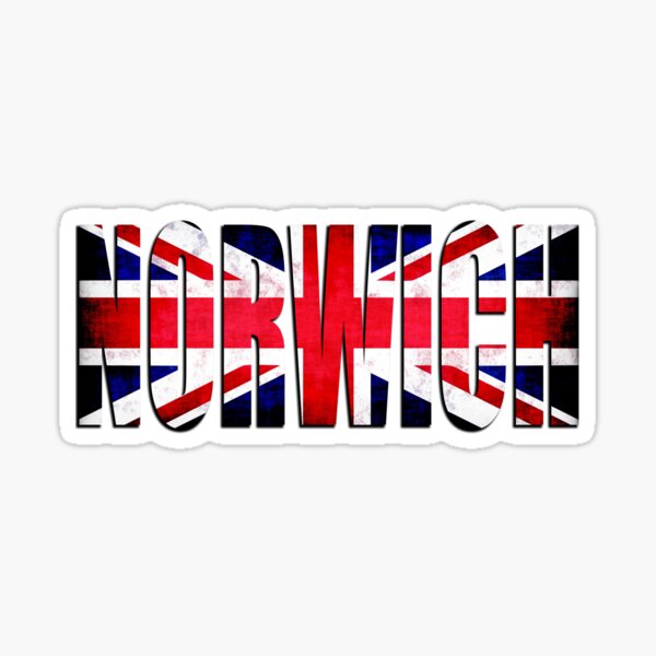 Norwich City FC England Great Britain T-Shirt Sticker