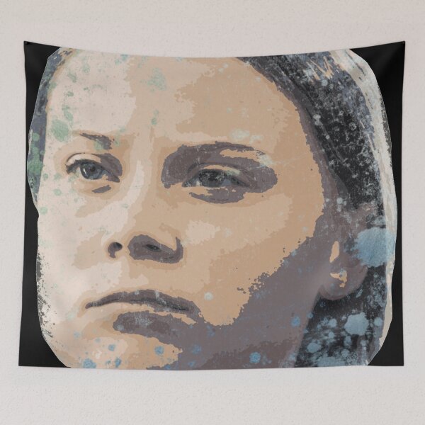 Item preview, Greta Thunberg Face Climate Change Activist  designed and sold by JackCurtis1991.