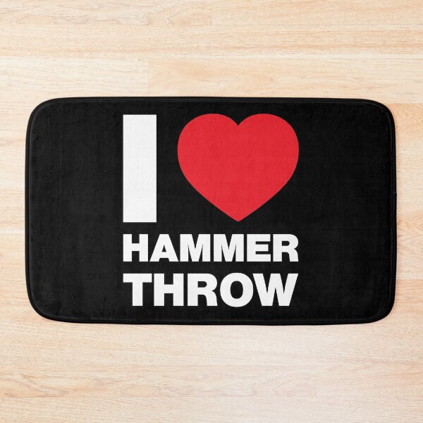 Item preview, I Love Hammer Throw Red Heart designed and sold by Thestarrysky.