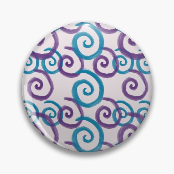 Blue and Purple Swirls Pin