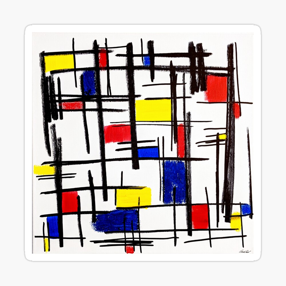 Mondrian Minimalist De Stijl Modern Art © epitomegirl