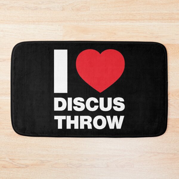 Item preview, I Love Discus Throw Red Heart designed and sold by Thestarrysky.