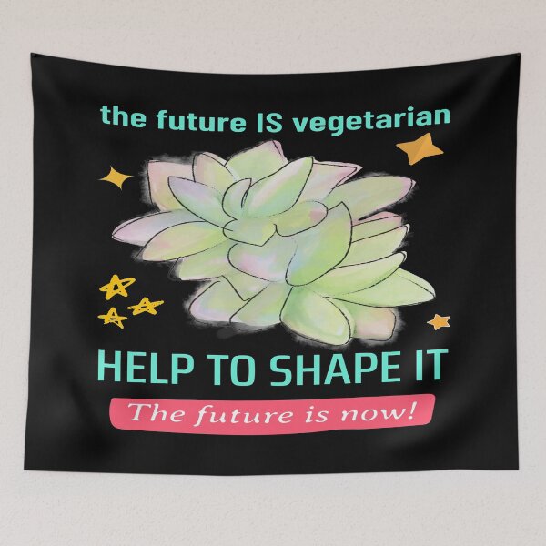 Item preview, The future is vegetarian. for Health, environment, animals designed and sold by jayne0524.