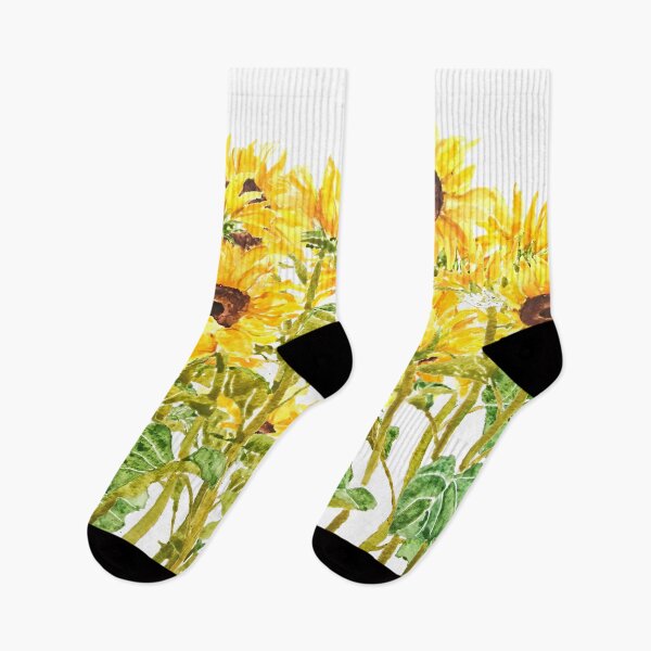 Item preview, hand painted yellow sunflower painting 2020 watercolor painting designed and sold by ColorandColor.