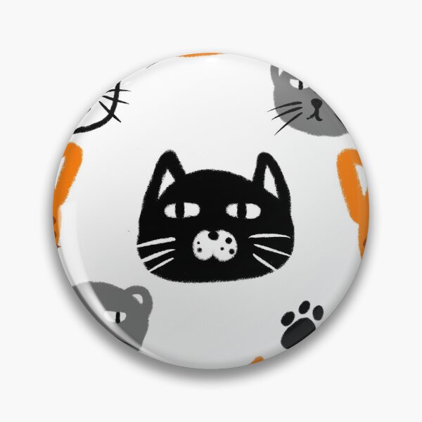 Item preview, Pattern with black and red cats designed and sold by stepashka.