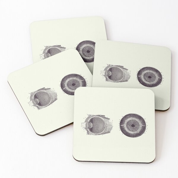 Item preview, Human Eye Anatomy Diagram - Dual View - Vintage Print 2 designed and sold by VAposters.